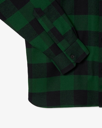 Oversized Cotton Plaid Overshirt