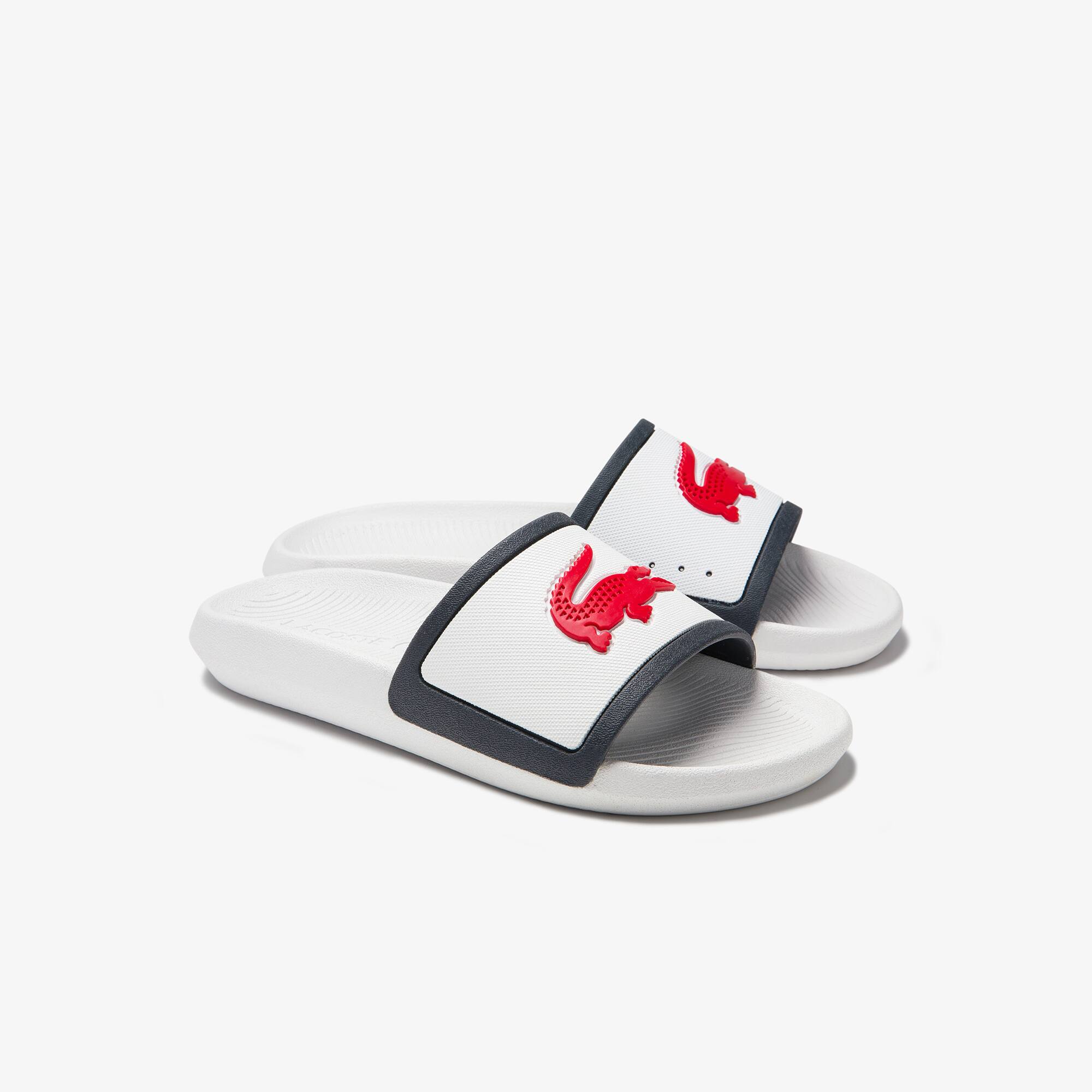 lacoste croco slide women's