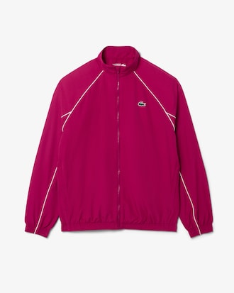 Sport Water-Repellent Trim Accent Track Jacket