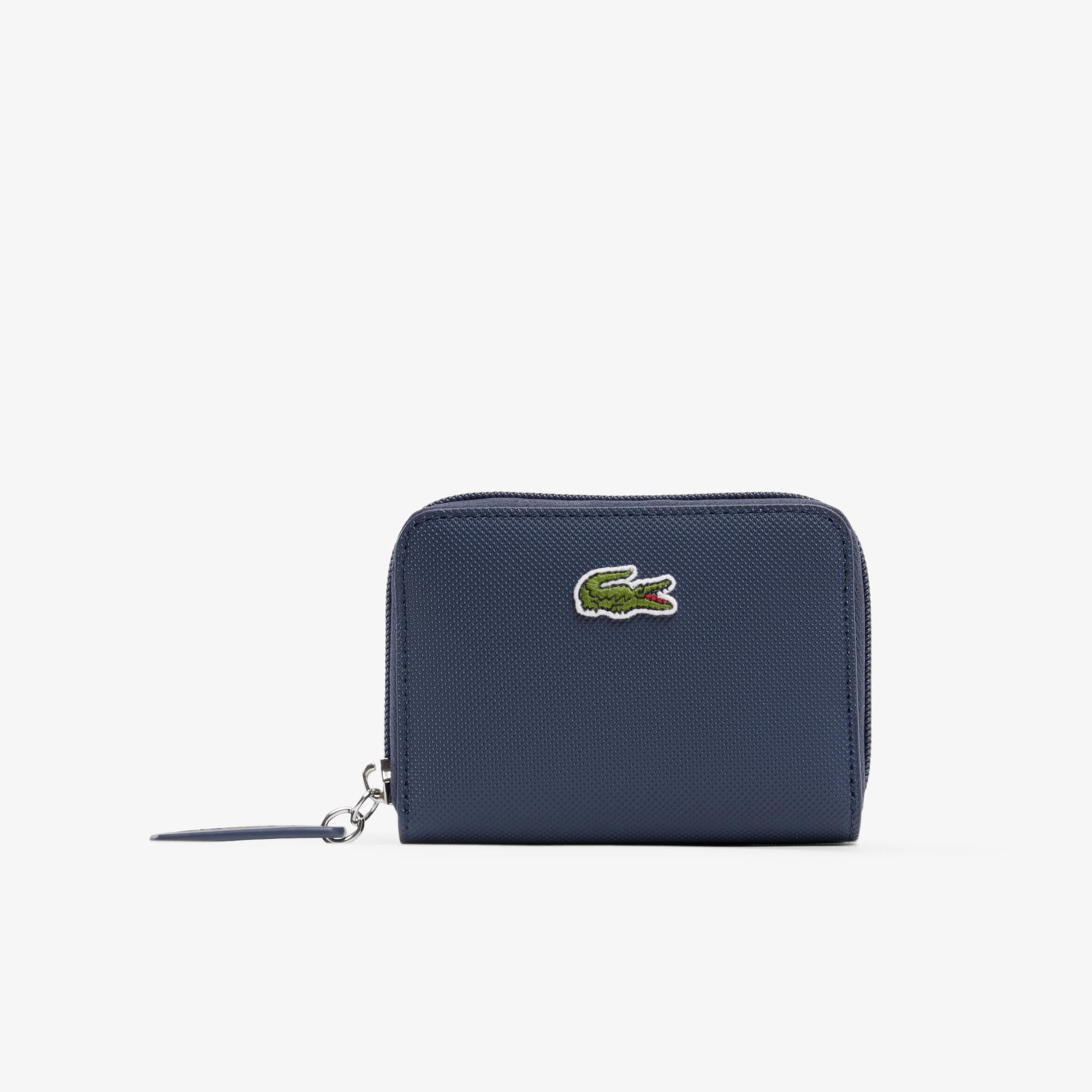 LACOSTE ワニ型ケース ネイビー Mini L.12.12 Concept Zipped Coin Purse - Wallets & Small Leather