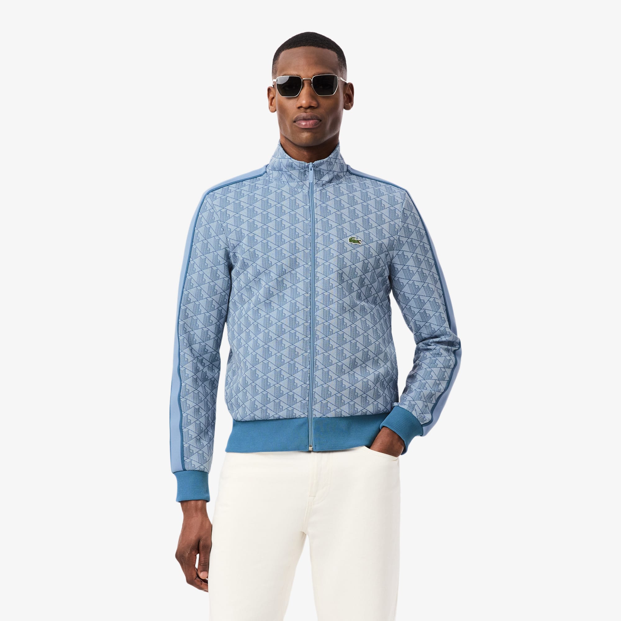 Paris Zip-Up Jacquard Track Jacket - Men's Sweatshirts - New In