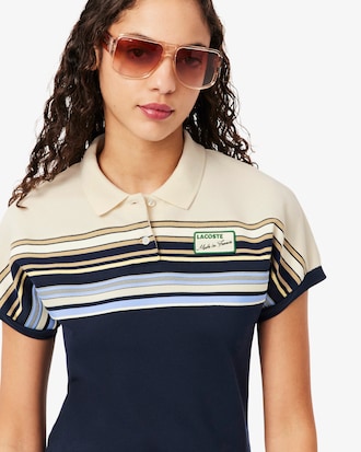 French Made Slim Fit Striped Polo Shirt