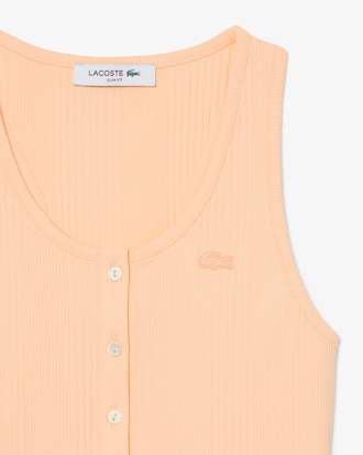 Slim Fit Ribbed Cotton Tank Top