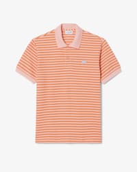 Classic Fit Textured Striped Polo Shirt