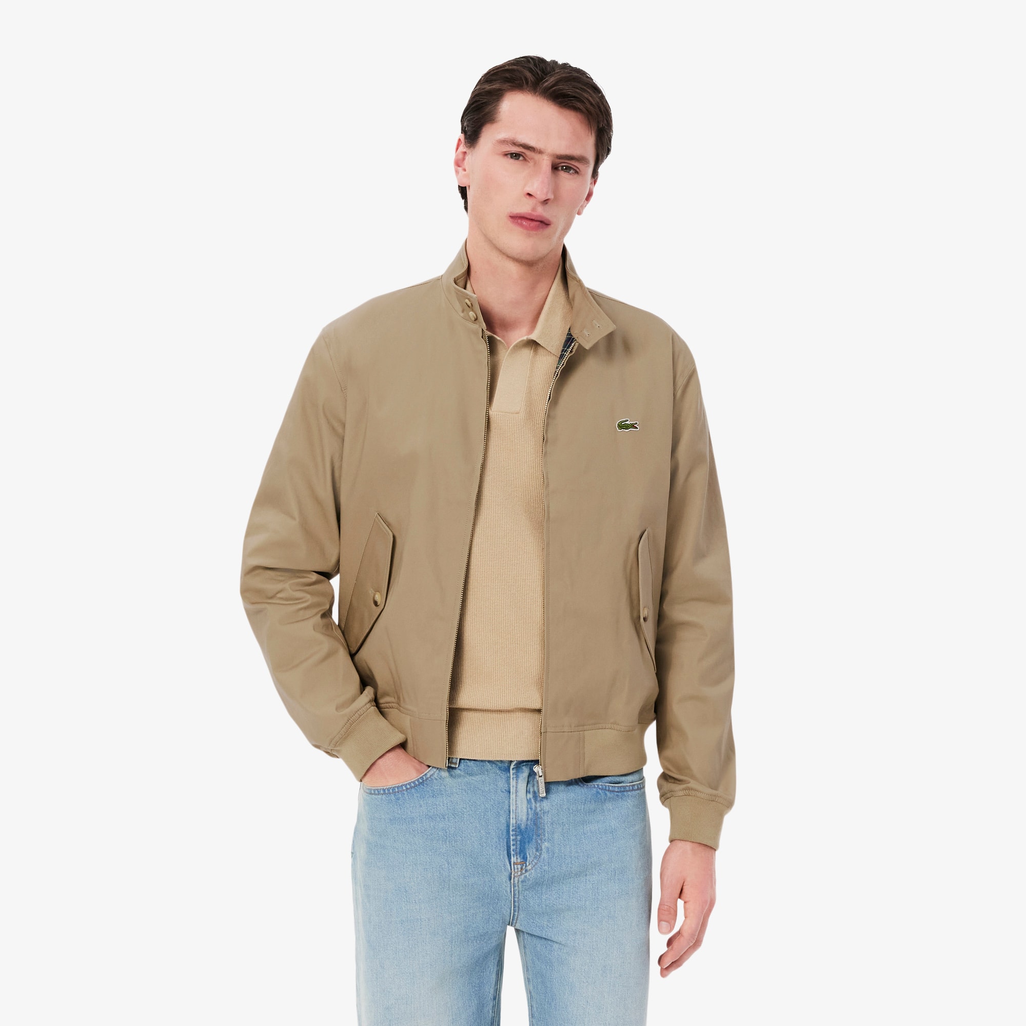 Water-Repellent Twill Harrington Jacket - Men's Jackets & Coats