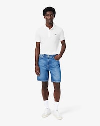 Straight Fit Denim Bermuda Shorts