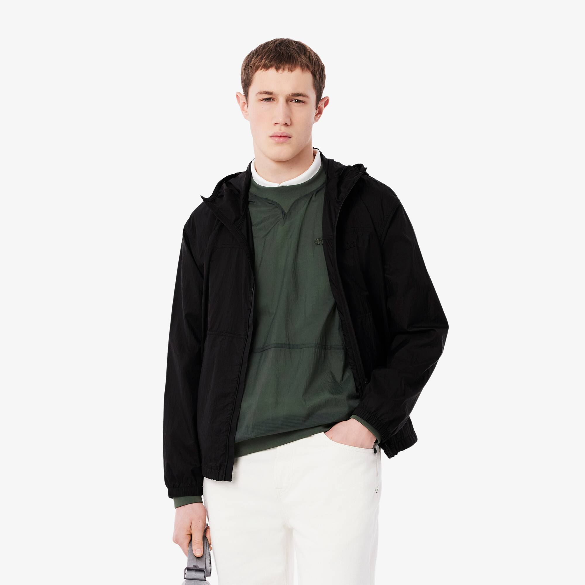 Water-Repellent Packable Nylon Jacket - Men's Jackets & Coats