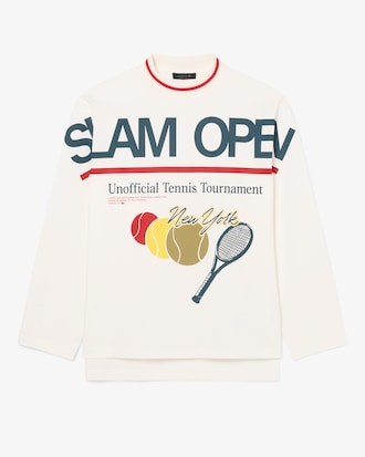 Runway Long Sleeved Tennis Print T-shirt
