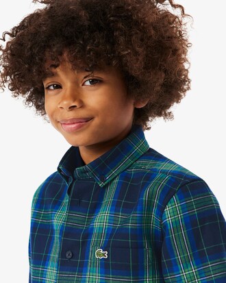 Cotton Twill Plaid Shirt