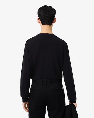 Monochrome Crew Neck Cotton Sweater