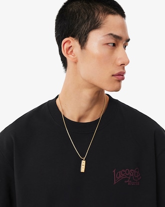 Heavy Cotton Jersey Embroidery Accent T-shirt