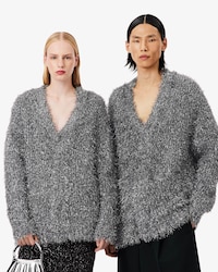 Runway Lurex Knit Cardigan