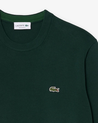 Monochrome Crew Neck Cotton Sweater