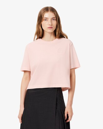 Shield Embroidery Petit Piqu&eacute; T-shirt