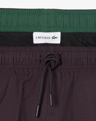 Mid Length Monochrome Swim Trunks
