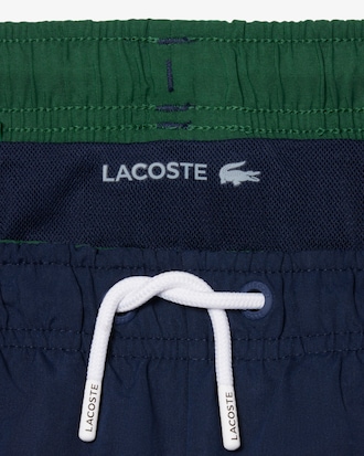 Monochrome Lined Swim Trunks