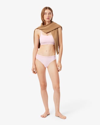Scallop Band Microfiber Bralette