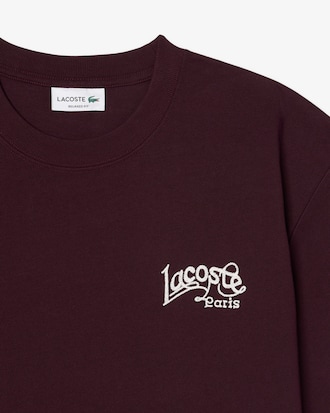 Heavy Cotton Jersey Embroidery Accent T-shirt