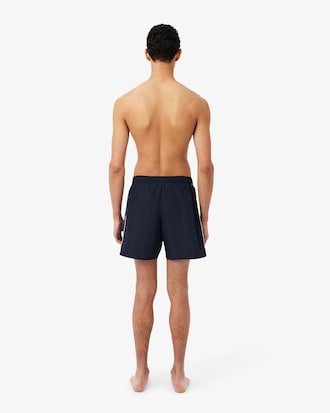 Mid Length Colorblock Swim Trunks