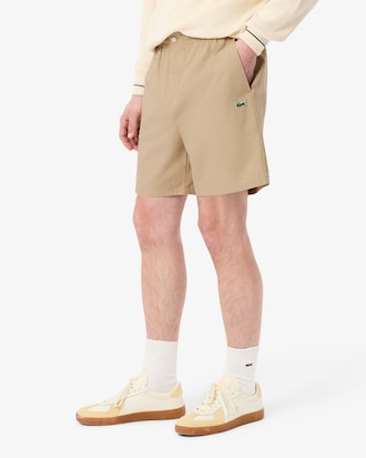 Relaxed Fit Poplin Shorts