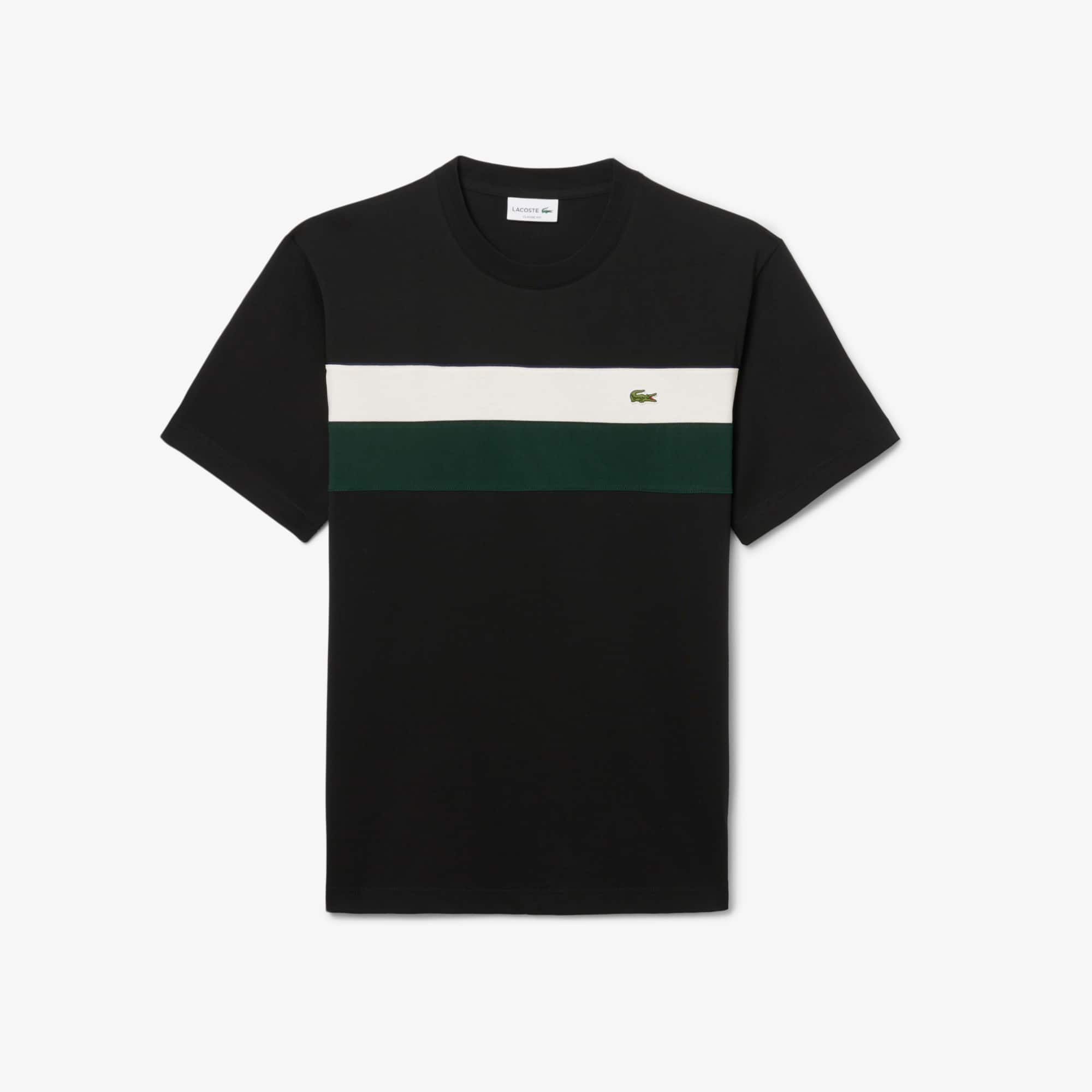 Tシャツ・カットソー Lacoste Dark Green Polyester T-Shirt Unisex Crew Neck Organic Cotton T-Shirt - T-shirts - New In