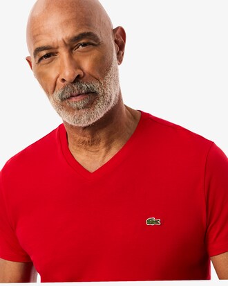 Lightweight Cotton Pima V Neck T-shirt