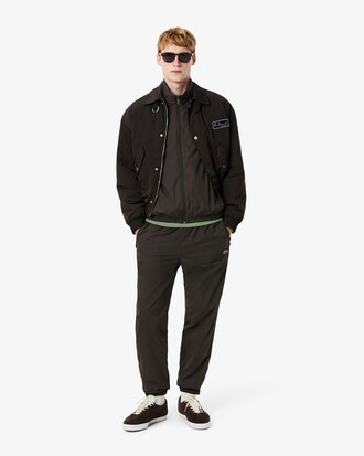 Water-Repellent Hooded Track Jacket