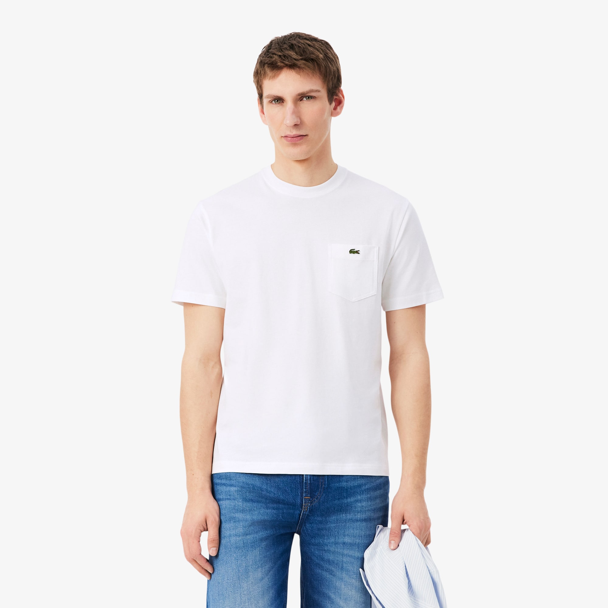Cotton T-shirt with Breast Pocket - Men's t-shirts - New In 2026