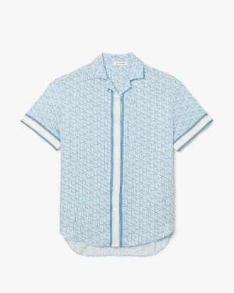 Oversized Monogram Print Shirt