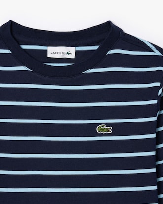 Long Sleeved Striped Heavy Cotton T-shirt