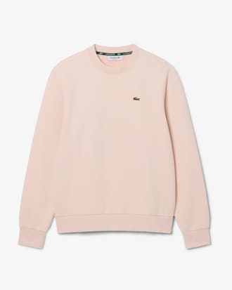 Relaxed Fit Piqu&eacute; Crew Neck Sweatshirt