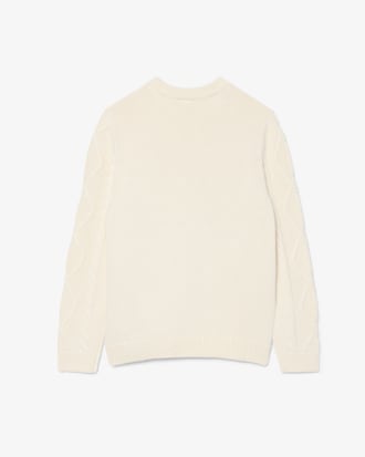 Cotton and Wool Crew Neck Sweater