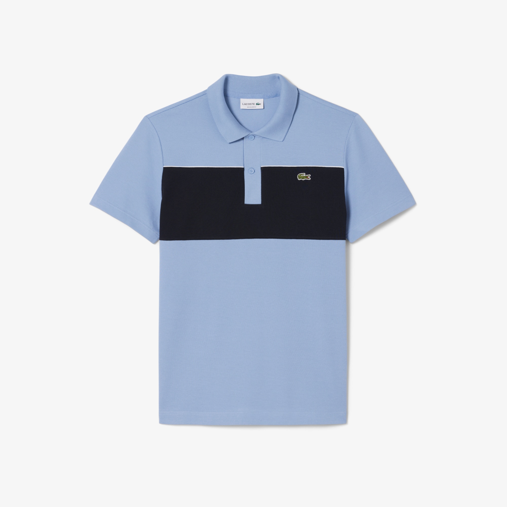 Regular Fit Colour-Block Piqué Polo Shirt - Men's Short Sleeves