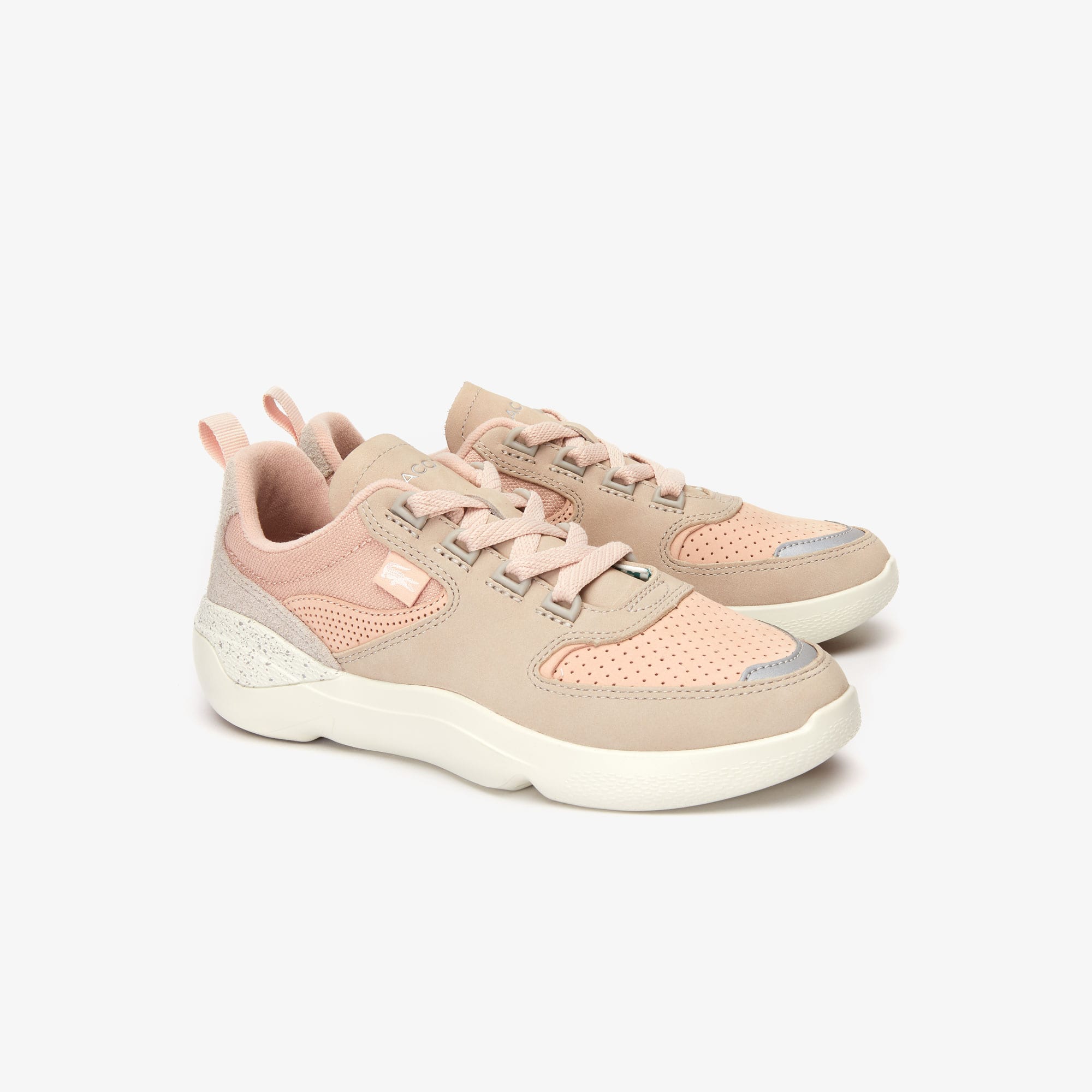 lacoste womens trainers pink