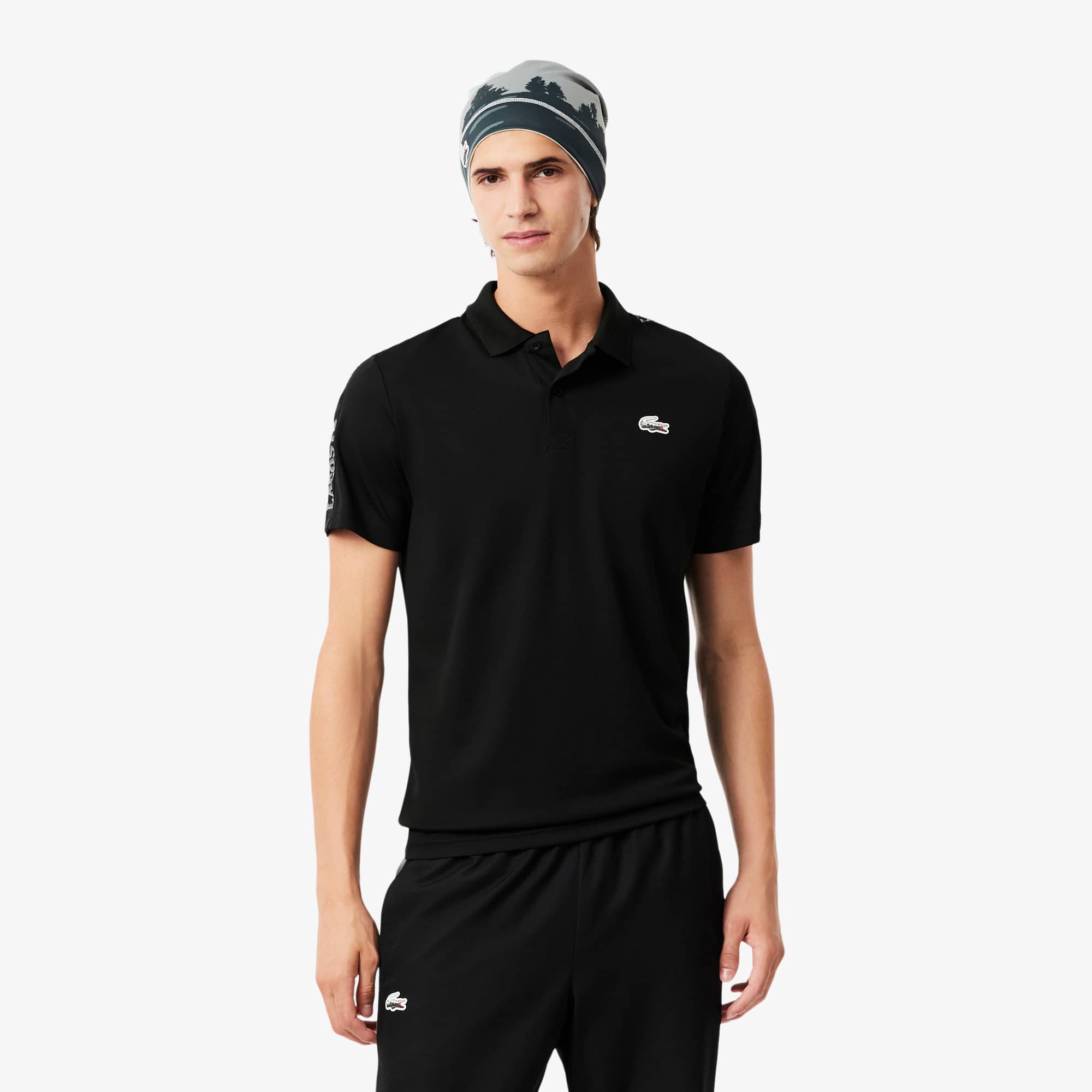 Sport Ultra Dry Landscape Crocodile Polo Shirt - Men's Short