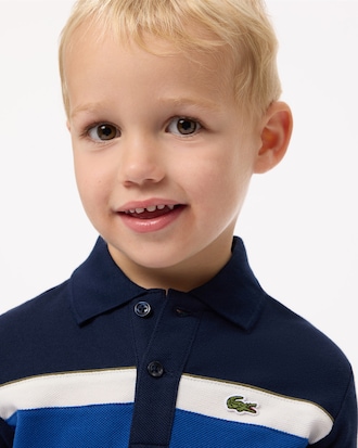 Colour-Block Piqué Polo Shirt