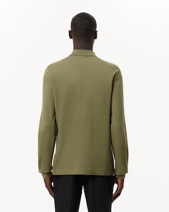 Classic Fit Long Sleeved L.12.12 Polo Shirt