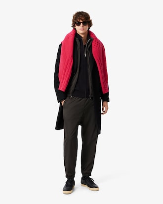 Carded Wool Zipped Sweater