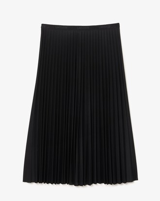 Elastic Waist Fluid Pleated Skirt