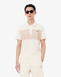 Regular Fit Colour-Block Piqu&eacute; Polo Shirt