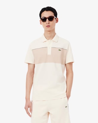 Regular Fit Colour-Block Piqu&eacute; Polo Shirt