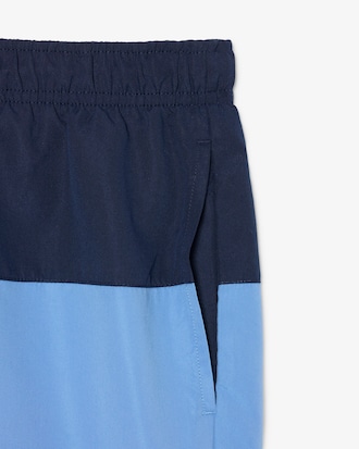 Striped Taffeta Swim Trunks