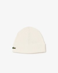 Rib Knit Brushed Wool Beanie