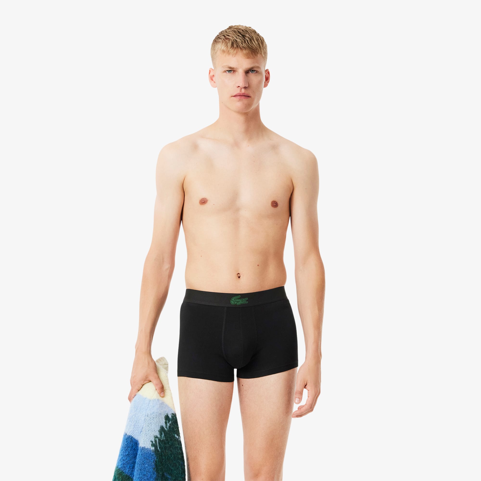3-Pack Stretch Cotton Trunks - Men's Underwear - New In 2026 | Lacoste