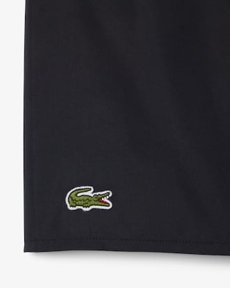 Mid Length Monochrome Swim Trunks