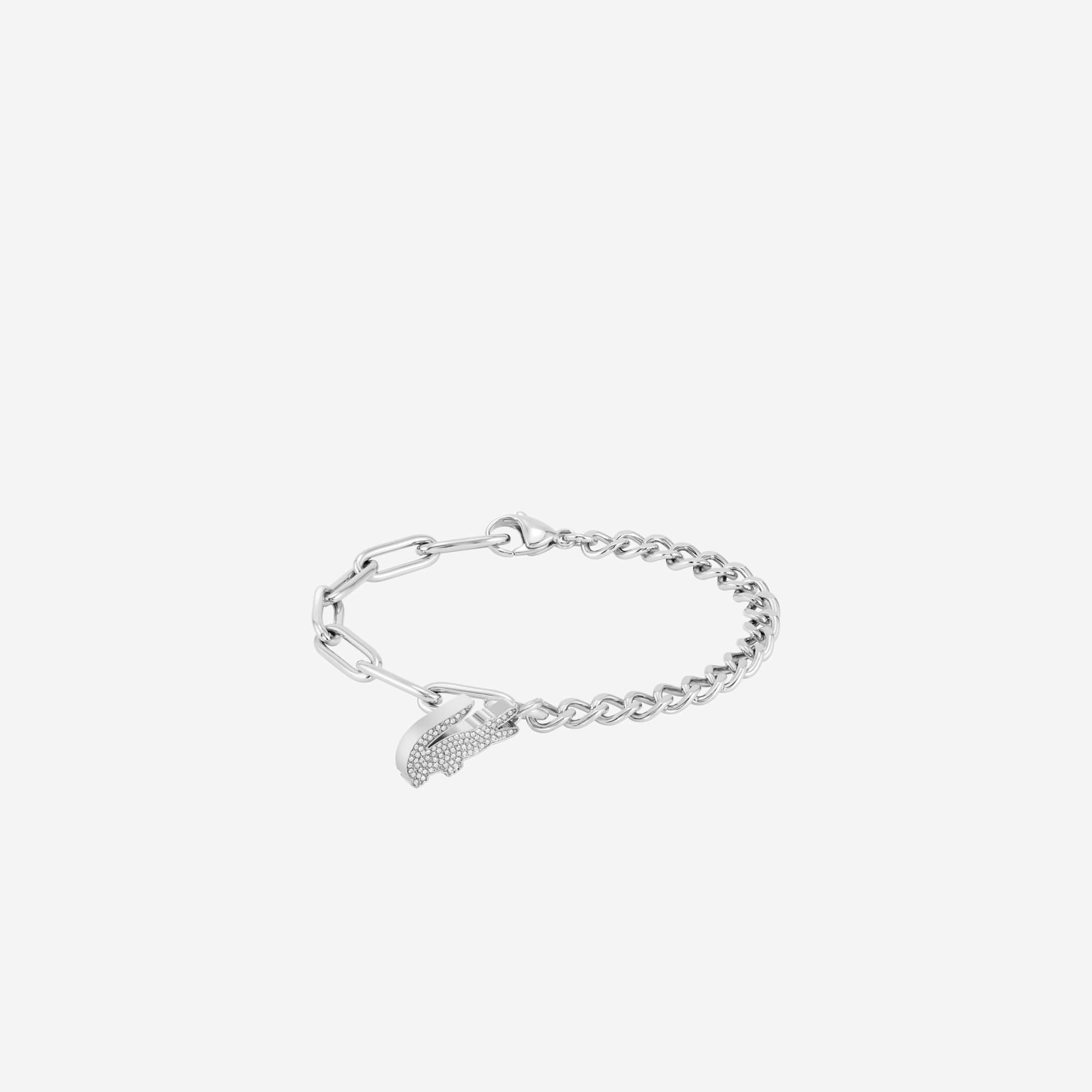 LACOSTE ブレスレット 2040146 CROCODILE ACCESORY Lacoste Ladies´ Bracelet Crocodile Silver Tone 2040146