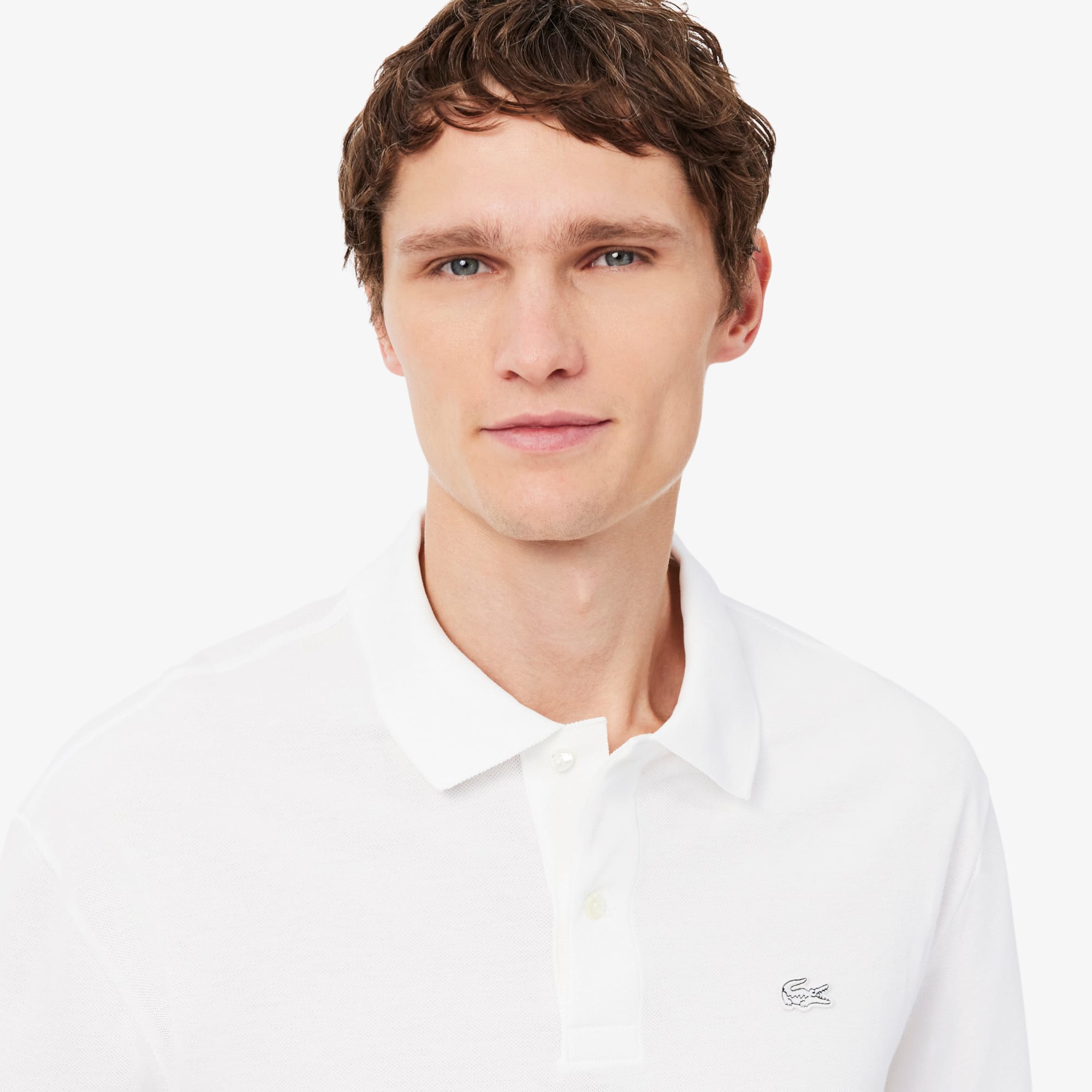 新品 LACOSTE HEAVY PIQUE POLO 003 Loose Fit Heavy Piqué Polo Shirt - Men's Short Sleeves Polo Shirts