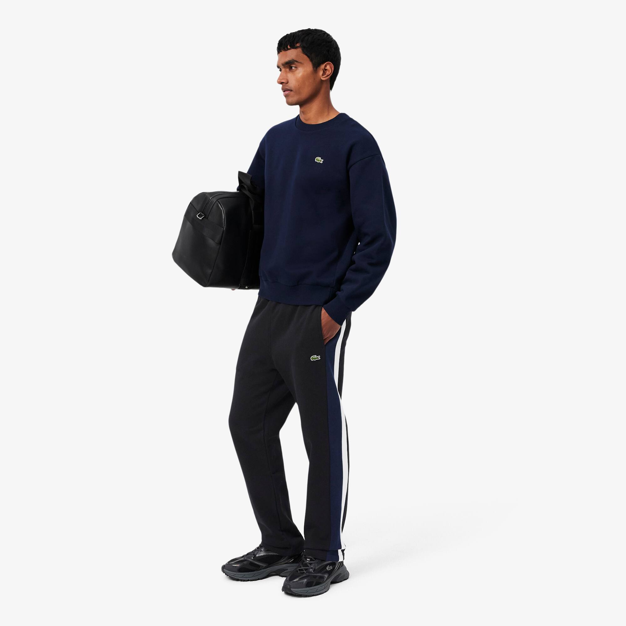 Lacoste Colour-Block Sweatpants Size 10 - 5XL Black / Navy Blue
