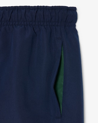 Monochrome Lined Swim Trunks