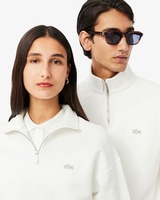 Heavy Fleece Zipper Neck Sweatshirt